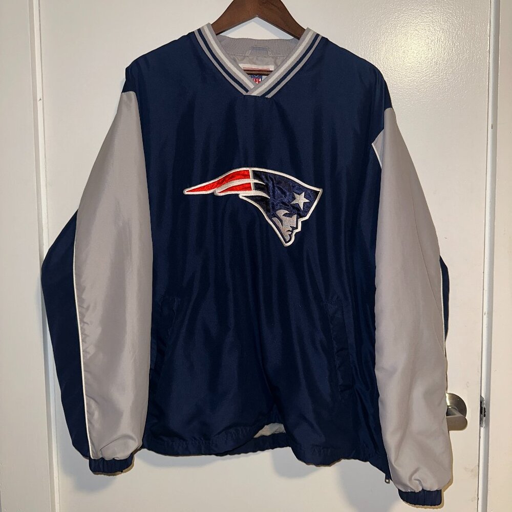 Vintage Y2K New England Patriots G-III Pullover Jacket XXL NFL Windbreaker